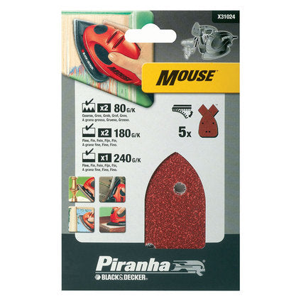 VELCRO 2X80 2X180 1X240 STANLEY DELTA GRINDER SANDING PADS