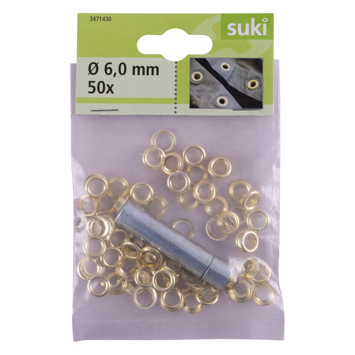 SET OF POCKETS AND TOOLS 6 MM SUKI 50 PCS
