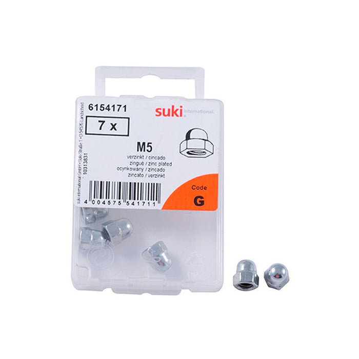 CAP (DEAF) NUT 7 COUNT SUKI M5