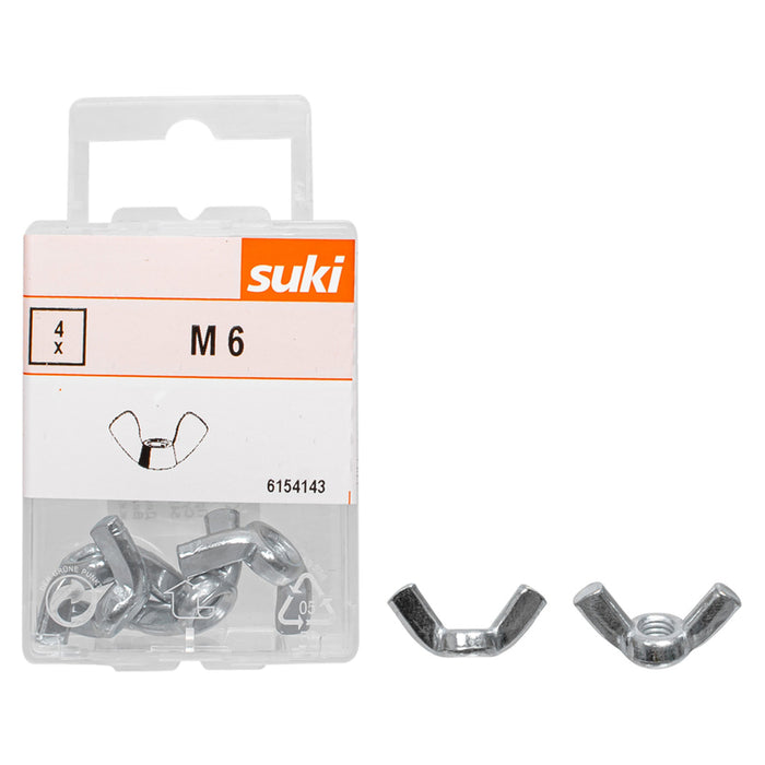 WING NUT M6 SUKI
