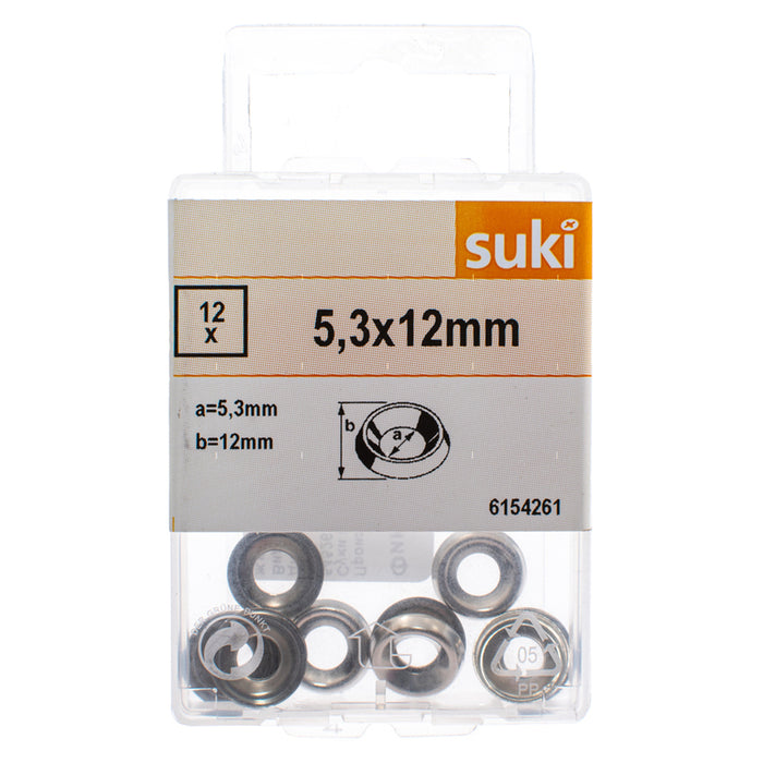 RAISED WASHER BRASS 5.3X12MM SUKI