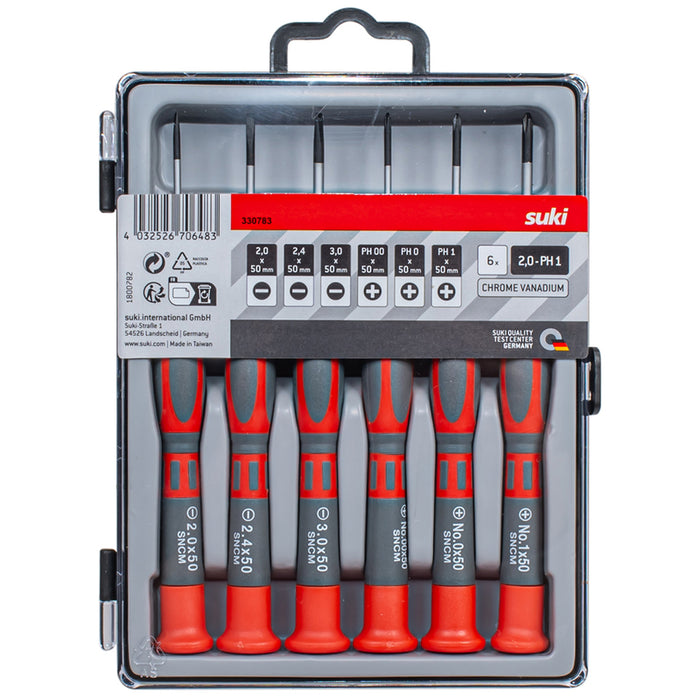 SET OF PRECISION SCREWDRIVERS 6 PCS. SUKI