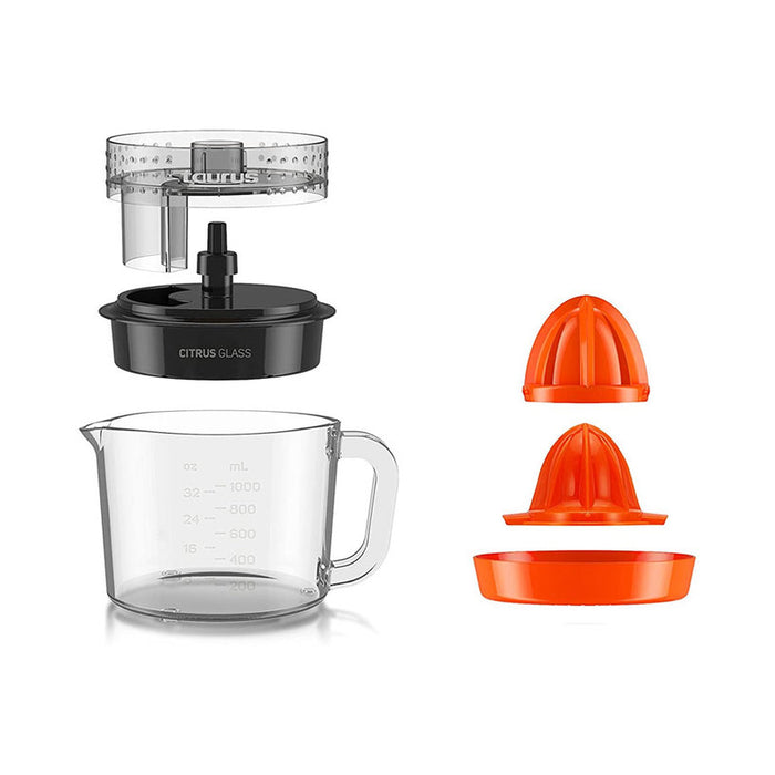 CITRUS PRESS TAURUS CITRUS GLASS 30 W, BLACK/ORANGE