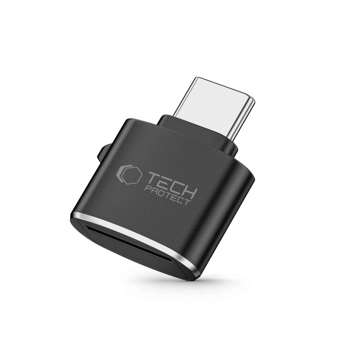 Tech-Protect UltraBoost microSD card reader adapter with USB-C - black