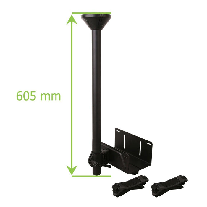 Techly ICA-CS 63 CPU holder Desk-mounted CPU holder Black