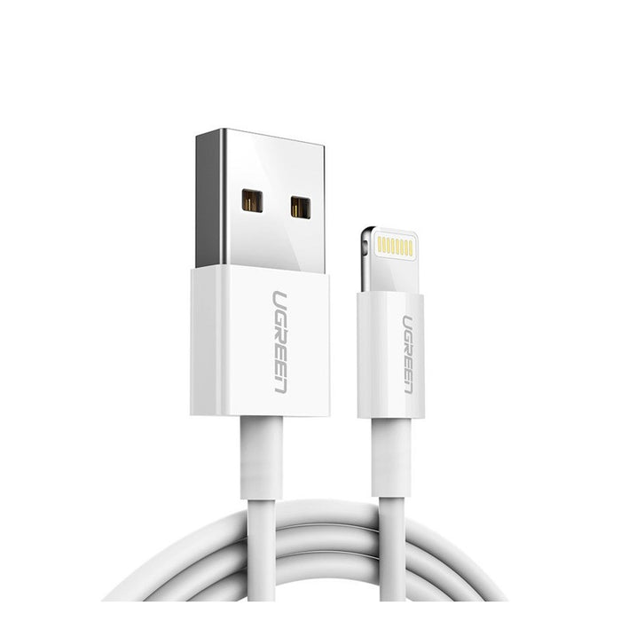 US155 CABLE USB A / Lightining MFI 2m UGREEN - WHITE