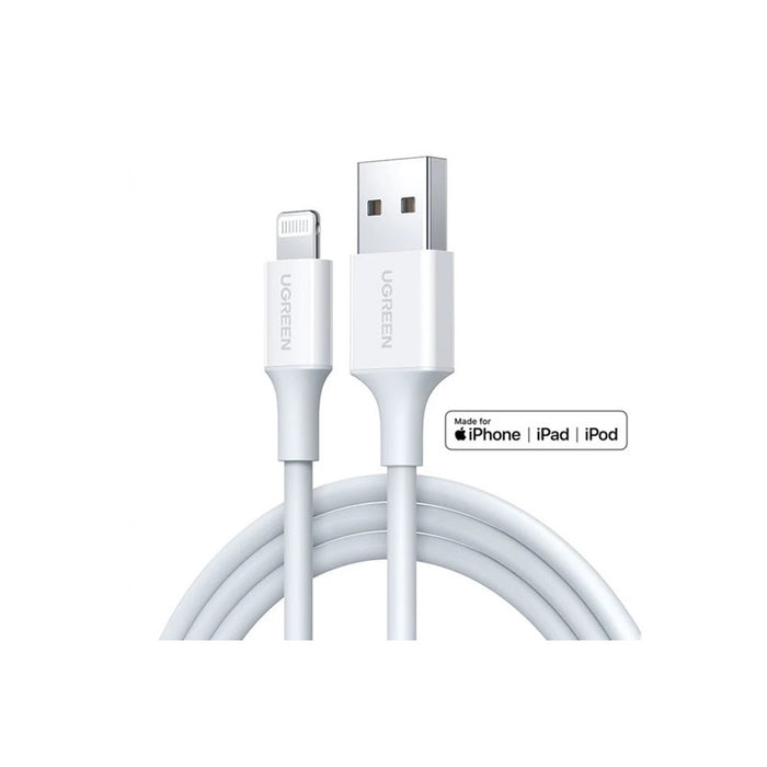 US155 CABLE USB A / Lightining MFI 2m UGREEN - WHITE