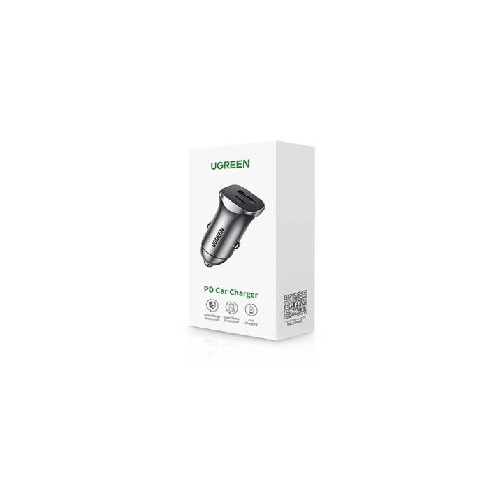 Ugreen CD130 USB-A / USB-C 30W Car Charger - Gray