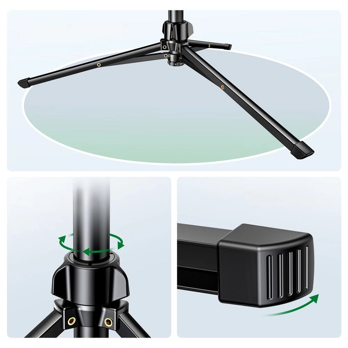 Ugreen LP680 selfie stick with stand and Bluetooth remote control 1.8m - black