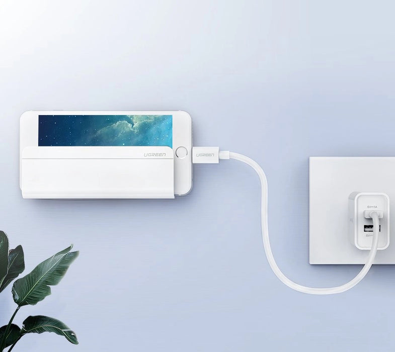 Ugreen wall mount smartphone stand for charging white (30394)