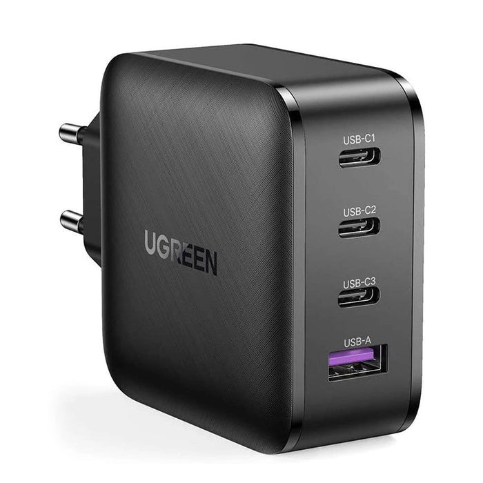 Ugreen Fast Charger GaN PPS 65W USB / 3x USB Type-C QC 3.0 Power Delivery SCP FCP AFC (Gallium Nitride) Black (CD224 70774)