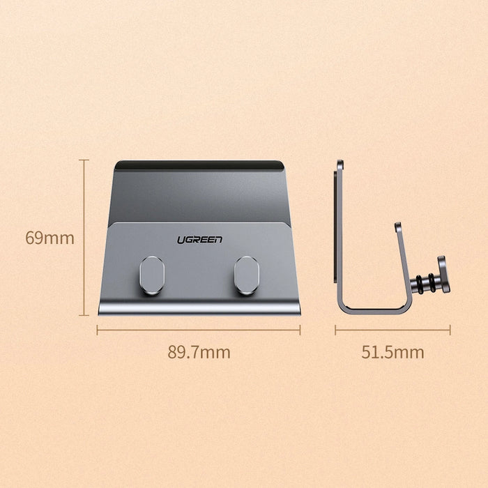 Ugreen LP193 metal wall holder for smartphone / tablet 4-9.7" - silver