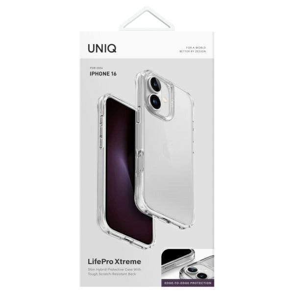 Uniq LifePro Xtreme iPhone 16 Case - Clear