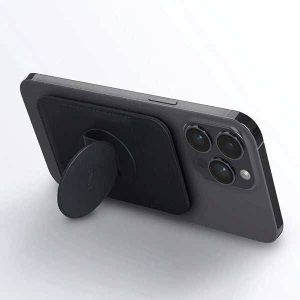 Uniq Flixa Magnetic Card Wallet with Stand Gray/Flint Gray MagSafe