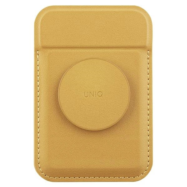 Uniq Flixa Magnetic Card Wallet with Stand Yellow/Canary Yellow MagSafe
