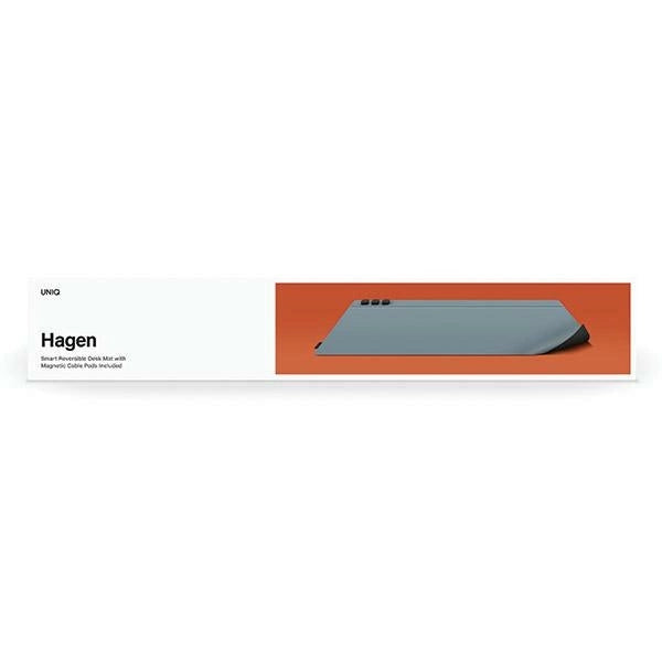 Uniq Hagen Magnetic Desk Pad Double-Sided Black and Blue