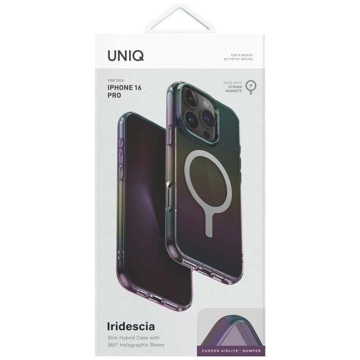 Uniq Iridescia Magclick Charging Case for iPhone 16 Pro - Black
