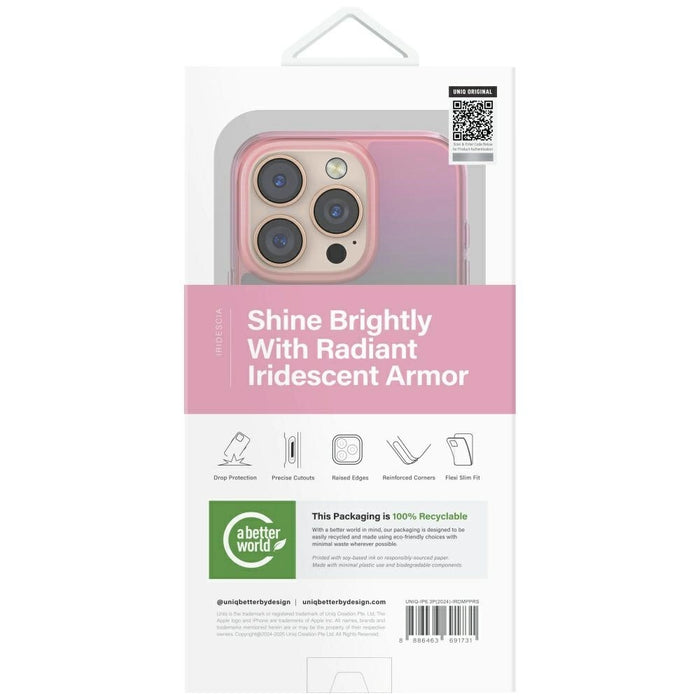 Uniq Iridescia Magclick Charging Case for iPhone 16 Pro - Pink