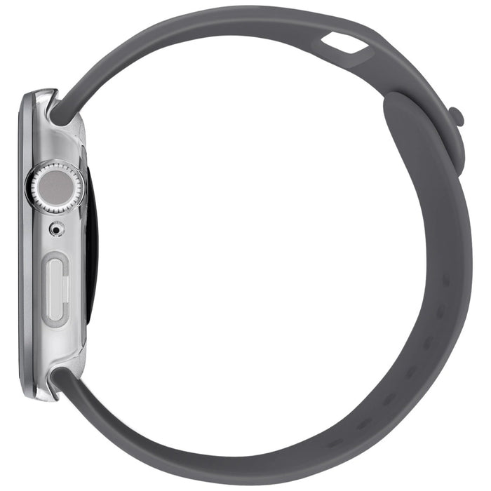 Uniq Voute tempered glass case for Apple Watch 10 46 mm - silver