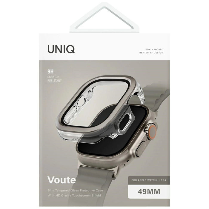 Uniq Voute case with tempered glass for Apple Watch Ultra 49 mm - silver
