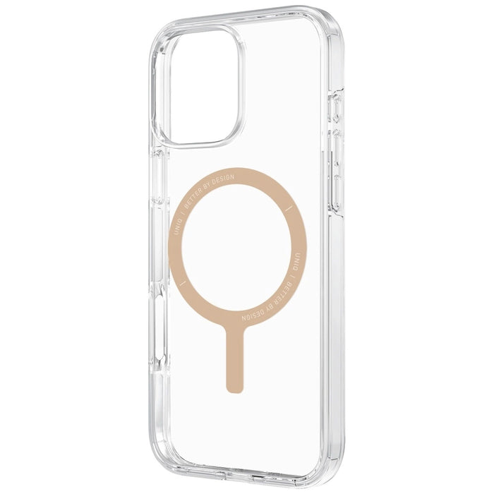 Uniq Clario Magclick Charging Case for iPhone 16 Pro Max - Transparent Gold