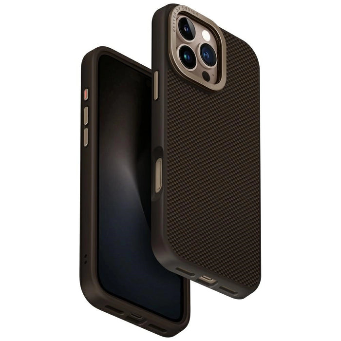 Uniq Keva Max Magclick Charging Camera Stand Case for iPhone 16 Pro Max - Brown