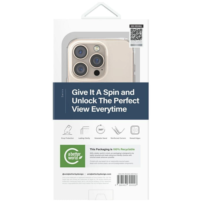 Uniq Swivix 360 Rotating Kickstand iPhone 16 Case - Gold