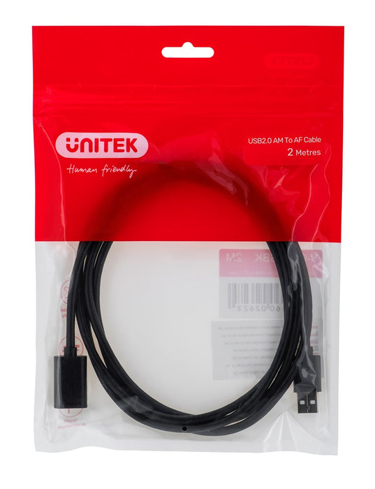 UNITEK Y-C450GBK USB cable 2 m USB 2.0 USB A Black