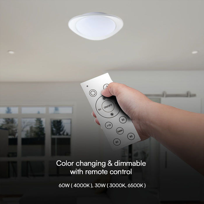 LED CEILING LAMP 30-60W 3000-6500K 55CM WITH REMOTE DIMMABLE V-TAC