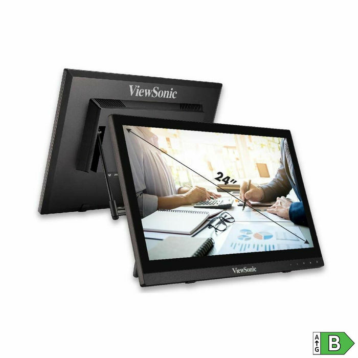 VIEWSONIC TD1630-3 16inch 1366x768 10-point Multitouch 190nits VGA HDMI speakers bookstand style