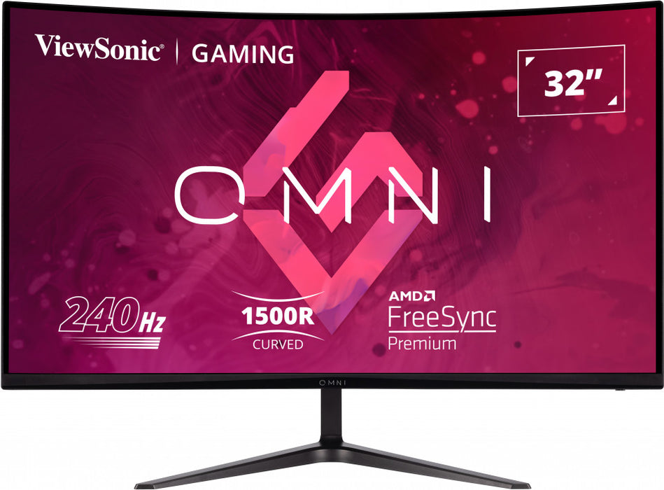 VIEWSONIC VX3219-PC-MHD 32inch 16:9 1920x1080 SuperClear VA curve monitor 240hz 1ms MPRT Adaptive Sync 2 HDMI DP