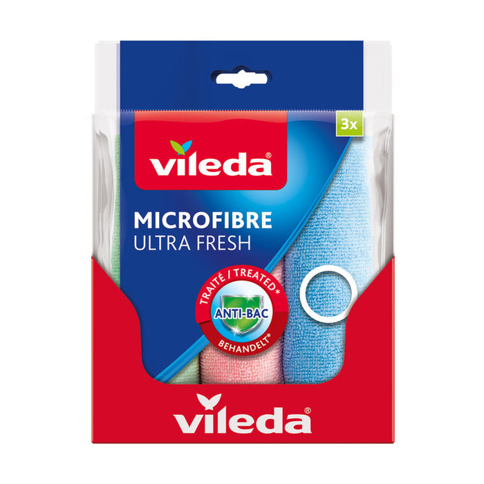 MICROFIBER TOWEL 3 PCS VILEDA ULTRA FRESH