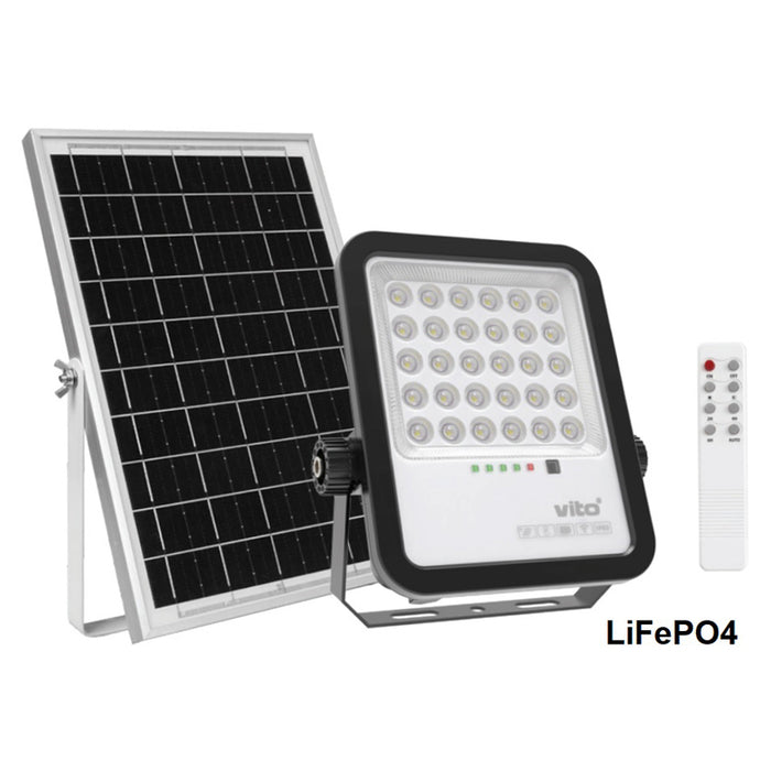 SOLAR LED SPOTLIGHT 6000K 3.2V 8AH WITH 5M CABLE VITO SAHARA