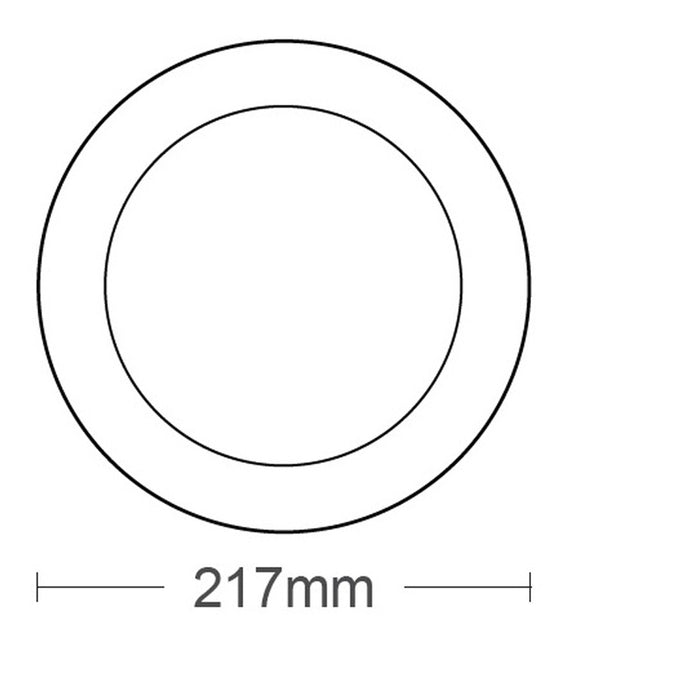 LED PANEL 18W 6000K 1980LM Ф217MM EXTERIOR VITO