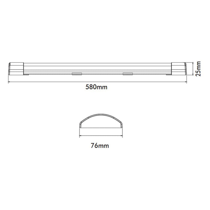 LED LINEAR FLUID 18W 4000K 1836LM 60CM VITO FIT-A