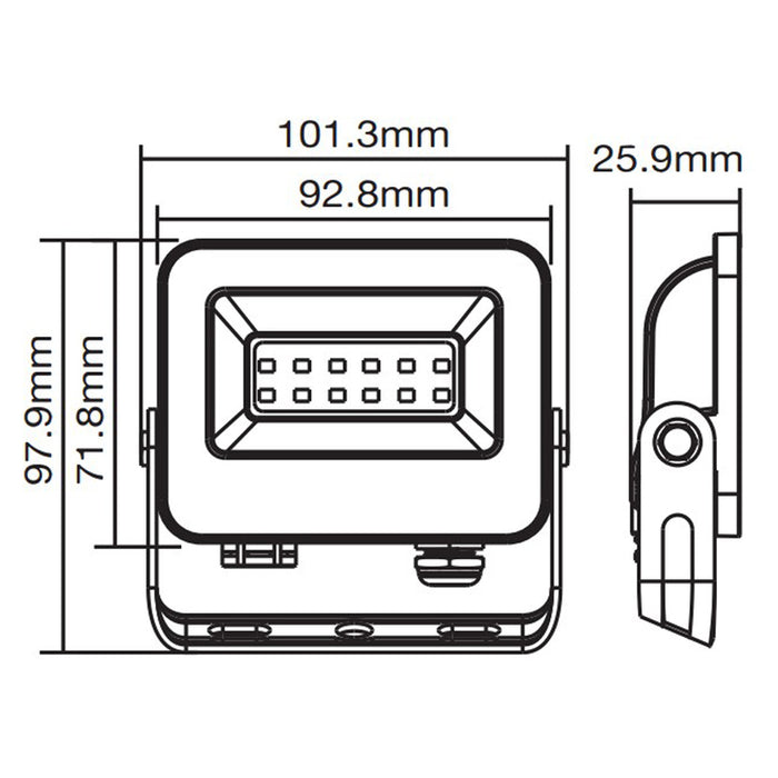 LED SPOTLIGHT 10W 4000K IP65 VITO SAVA