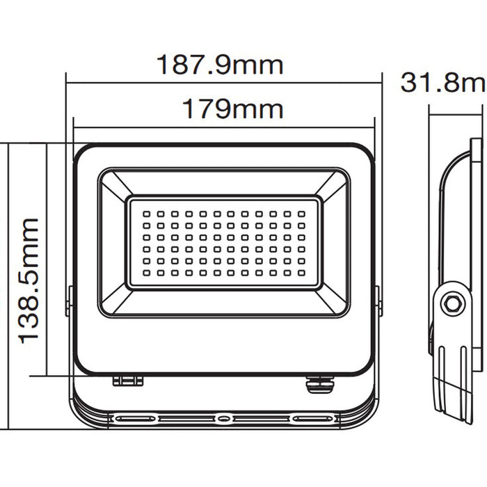 LED SPOTLIGHT 50W 6000K IP65 VITO SAVA