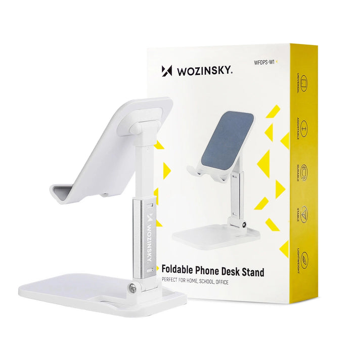 Wozinsky Desk Phone Stand Tablet Stand Foldable White (WFDPS-W1)