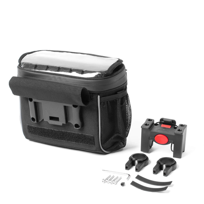 Wozinsky bicycle handlebar bag bike shoulder bag black (WBHBB-01)