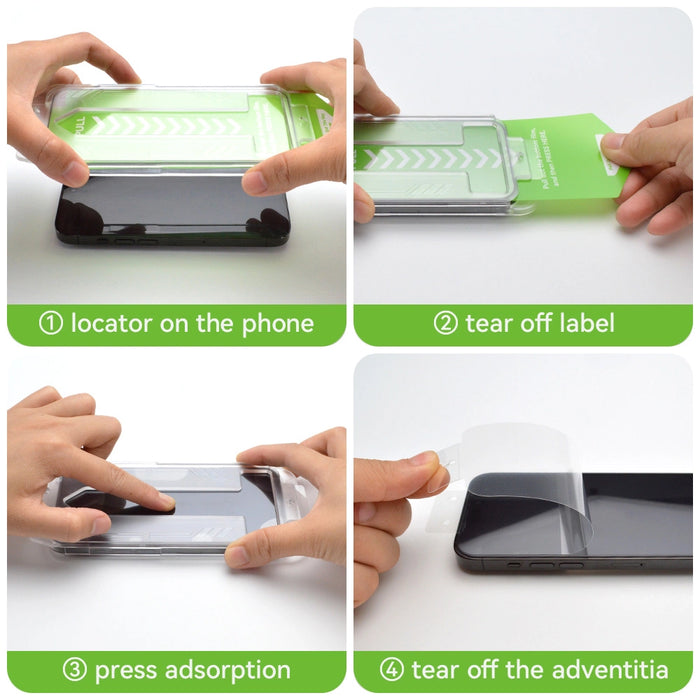 9H tempered glass with mounting frame for iPhone 14 Pro Max Wozinsky Premium Glass - black