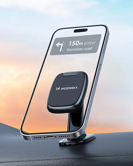 Wozinsky WUMTD magnetic phone holder for car dashboard - black