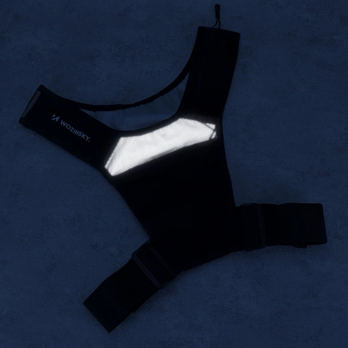 Wozinsky WKDB1 Reflective Running Vest - Black