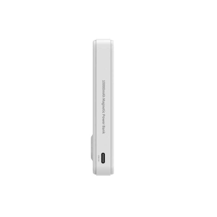 Powerbank Wozinsky WLWP-10KA0Y3WS 22.5W PD Qi2 10000 mAh, with stand, 1x USB-A, 1x USB-C - white