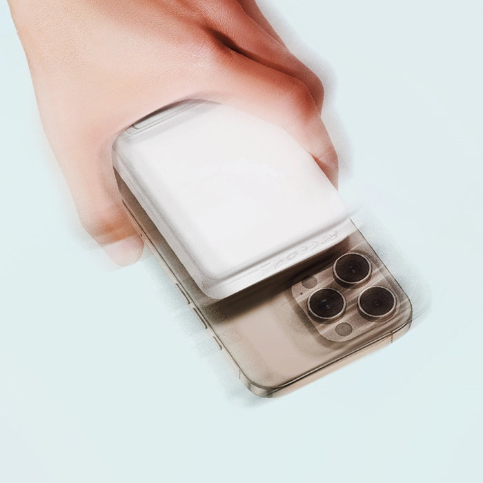 Powerbank Wozinsky WLWP-10KA0Y3WS 22.5W PD Qi2 10000 mAh, with stand, 1x USB-A, 1x USB-C - white