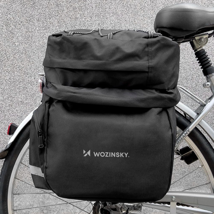 Wozinsky spacious bike bag 60 l for the trunk (rain cover included) black (WBB13BK)