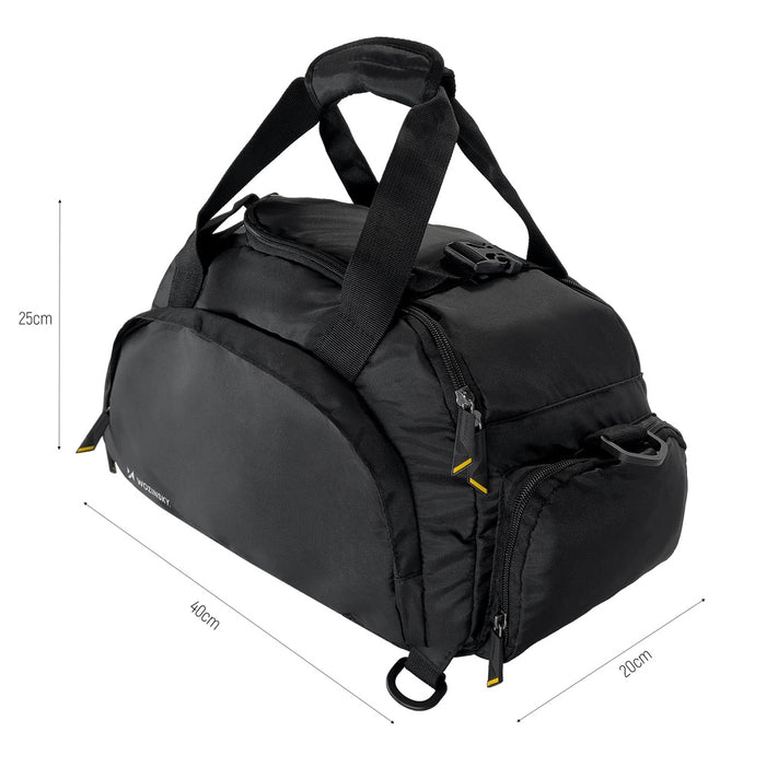 Wozinsky Travel Sports Bag Backpack Hand Luggage Bag 40x20x25 cm for Airplane Black (WSB-B01)