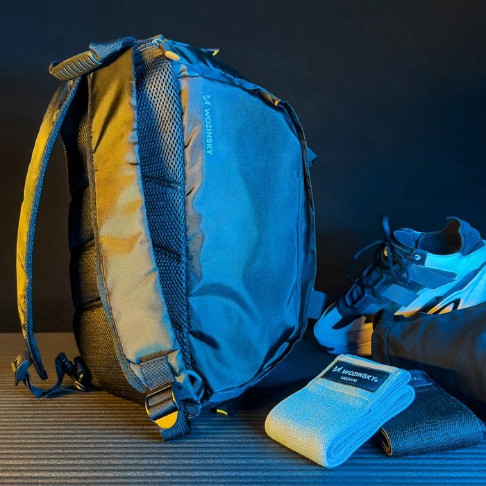 Wozinsky Travel Sports Bag Backpack Hand Luggage Bag 40x20x25 cm for Airplane Black (WSB-B01)