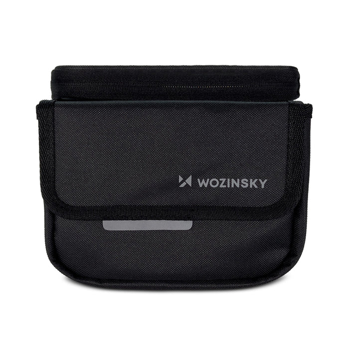 Wozinsky frame bike bag bicycle pannier waterproof phone case 1.5l black (WBB26BK)