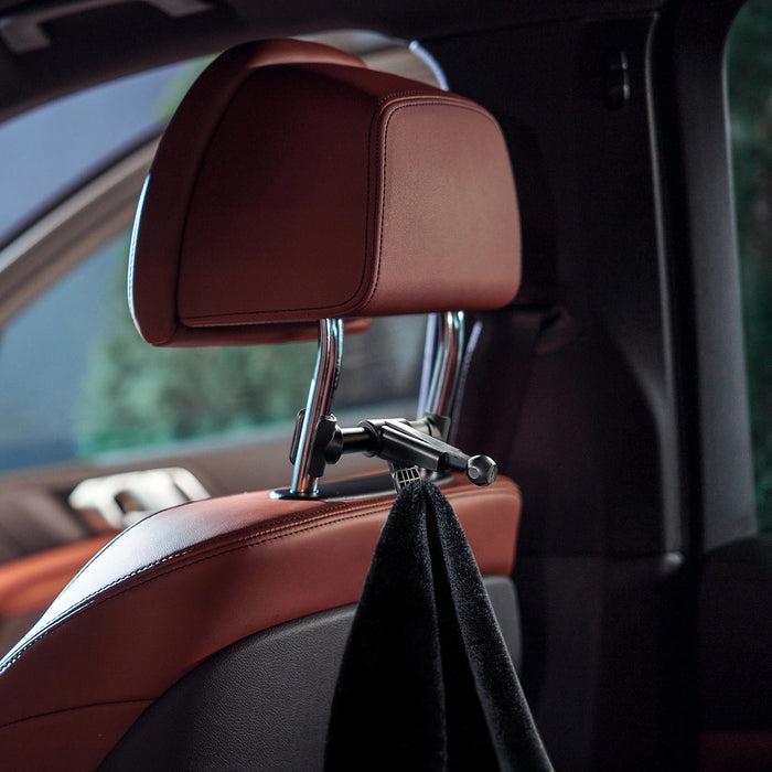 Wozinsky car headrest holder with hanger black (WTHBK2)