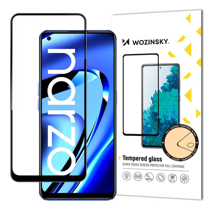 Wozinsky Full Glue Tempered Glass for Realme Narzo 50A